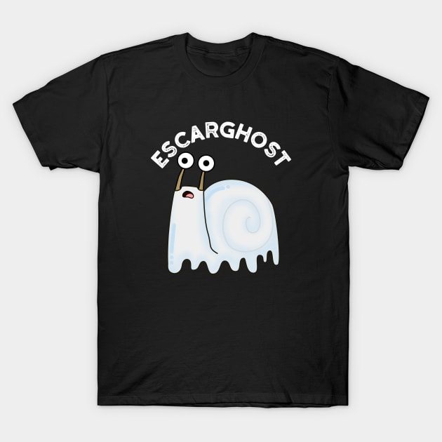Escarghost Funny French Ghost Snail Pun T-Shirt by punnybone